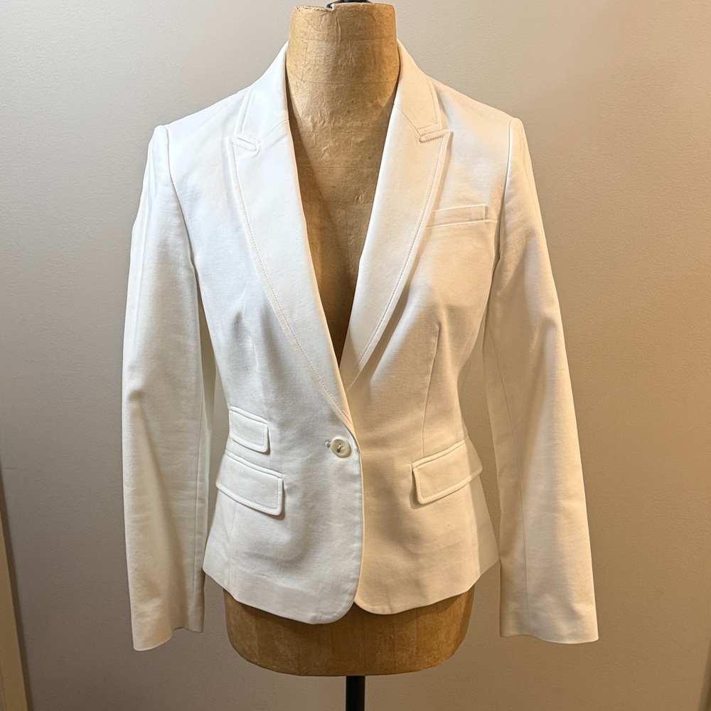 Banana Republic Classic White Blazer